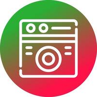 Washing Machine Creative Icon Design vector