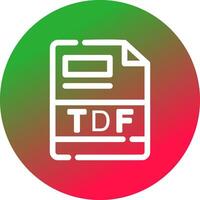TDF Creative Icon Design vector