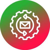 Marketing Automation Creative Icon Design vector