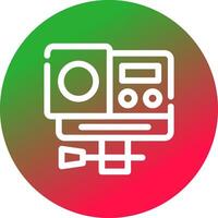 Action Camera Creative Icon Design vector