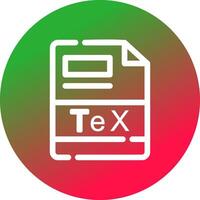 TeX Creative Icon Design vector