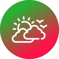 Good Weather Creative Icon Design vector