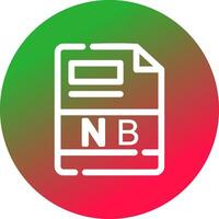 NB Creative Icon Design vector