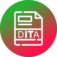 dita creativo icono diseño vector