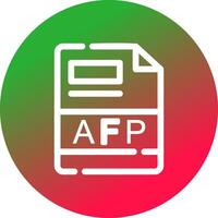 afp creativo icono diseño vector