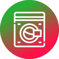 Washing Machine Creative Icon Design vector