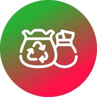 diseño de icono creativo de basura vector