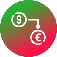 Currency Exchange Creative Icon Design vector