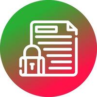 Confidential Project Creative Icon Design vector