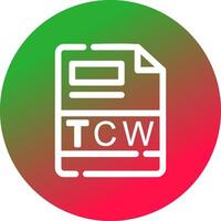 tcw creativo icono diseño vector