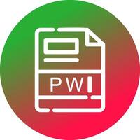 PWI Creative Icon Design vector