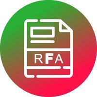 rfa creativo icono diseño vector