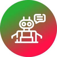 Chatbot Creative Icon Design vector