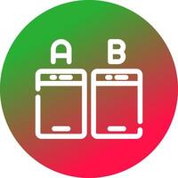 Ab Testing Creative Icon Design vector