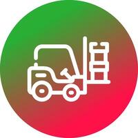 Forklift Creative Icon Design vector