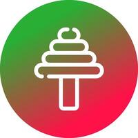 Edge Step Drill Creative Icon Design vector