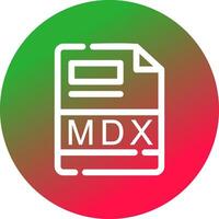 mdx creativo icono diseño vector