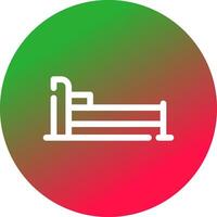 Bed Creative Icon Design vector