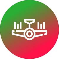 avión creativo icono diseño vector