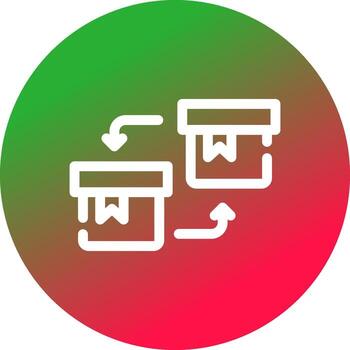 diseño de icono creativo de reemplazo vector