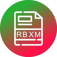 RBXM Creative Icon Design vector