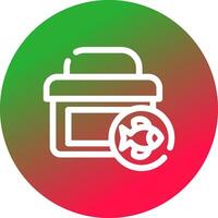 Tackle Box Creative Icon Design vector