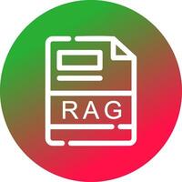 RAG Creative Icon Design vector