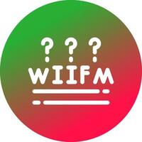 WIIFM Creative Icon Design vector