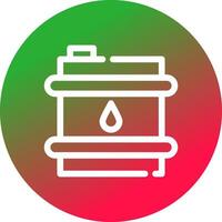 Oil Barrel Creative Icon Design vector