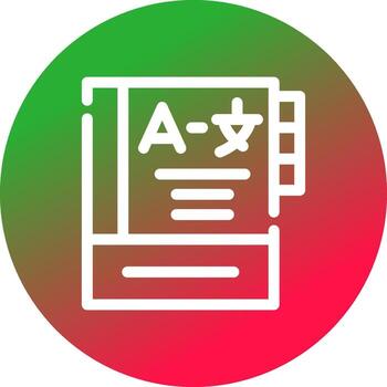 Language Learning Creative Icon Design vector