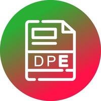 DPE Creative Icon Design vector