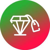 diseño de icono creativo de diamante vector