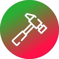 Hammer Creative Icon Design vector