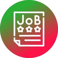 Job Offer Creative Icon Design vector