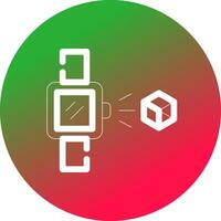 Holo Smart Watch Creative Icon Design vector