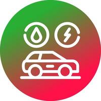 Hybrid Vehicle Creative Icon Design vector