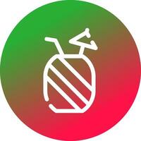 Pineapple Juice Creative Icon Design vector
