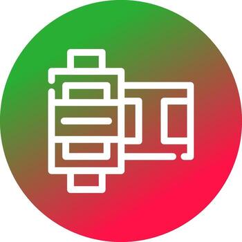 Line Circle Gradient Design vector