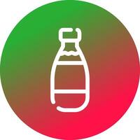 Milk Bottle Creative Icon Design vector