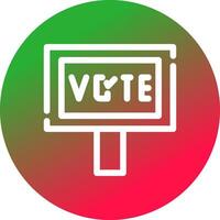 Vote Creative Icon Design vector