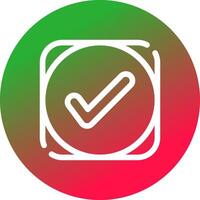 Marked Line Creative Icon Design vector