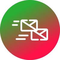 Mass Mailing Creative Icon Design vector