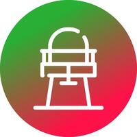 High Chair Creative Icon Design vector