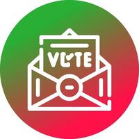 votar diseño de icono creativo vector