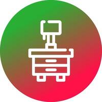 Side Table Creative Icon Design vector