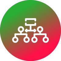 Labeled Hierarchy Creative Icon Design vector