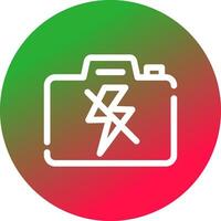 sin diseño de icono creativo flash vector