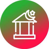 Islamic Banking Creative Icon Design vector