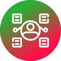 User Predictions Creative Icon Design vector