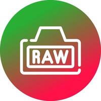 Raw Creative Icon Design vector